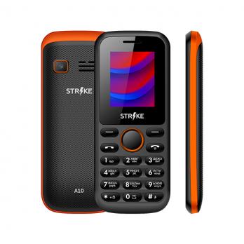 Телефон Strike A10 black/orange