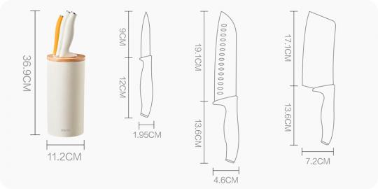 Набор ножей Solista Solo Titanium Knife Set T04-SM