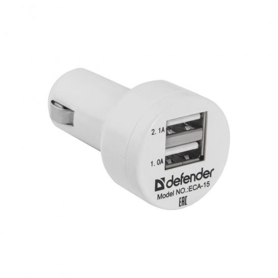 АЗУ USB Defender UCA-15 2Port 2A