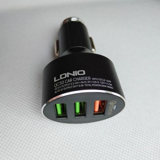 АЗУ USB LDNIO C703Q 3Port QC 3.0 +Type-C