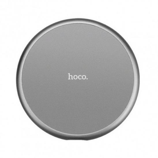 Беспроводная зарядка Hoco CW3A Round Metal gray