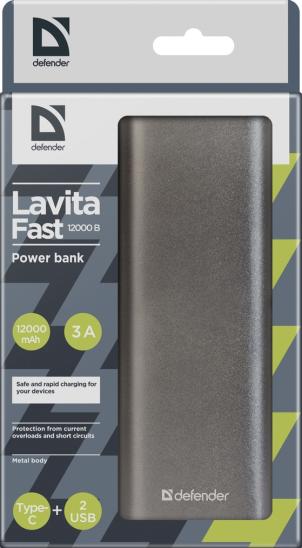 Power bank Defender Lavita Fast 12000 mAh