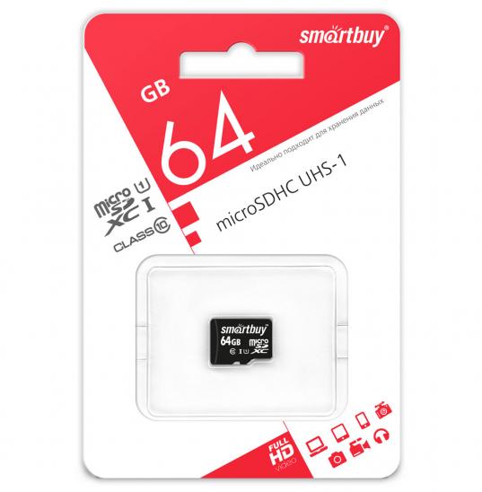 Карта памяти 64GB class 10 Smartbuy microSDXS UHS-1