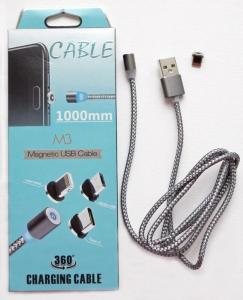 Кабель Lightning Magnetic M3 Charge Only 1m