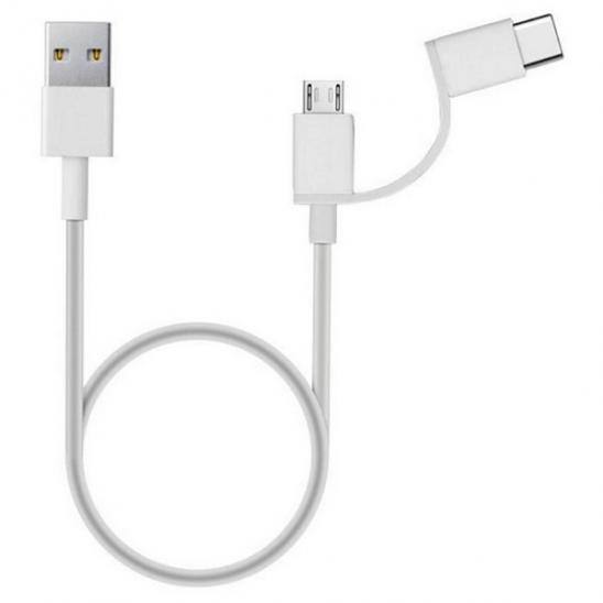 Кабель Xiaomi Mi 2-in-1 USB Cable Micro USB to Type C (100cm)