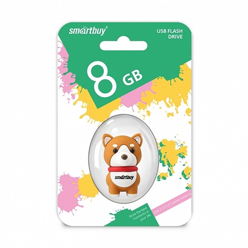 Флешдрайв 8GB Smartbuy Wild Akita Dog