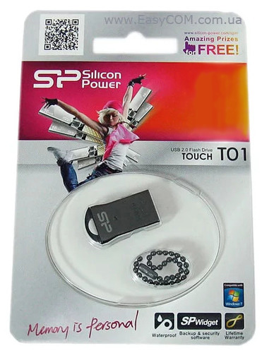 Флешдрайв 16GB Nano SiliconPower Touch T01
