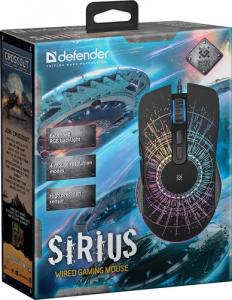 Мышь игровая Defender Sirius GM-660L