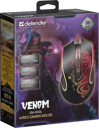 Мышь игровая Defender Venom GM-640L