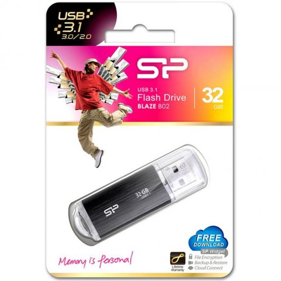 Флешдрайв 32GB USB 3.0 SiliconPower Blaze B02