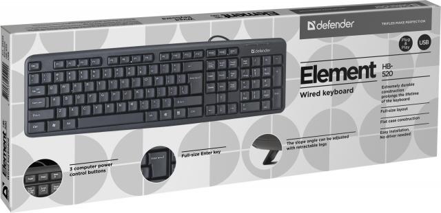 Клавиатура Defender Element HB-520 PS/2