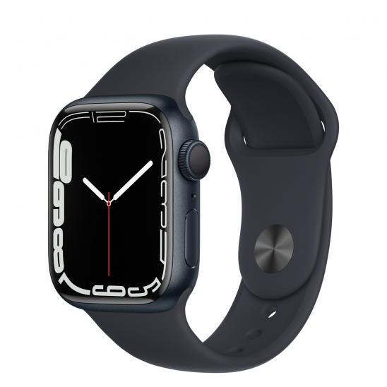 Apple Watch Series 7 41mm Midnight Aluminum Case with Midnight Sport Band
