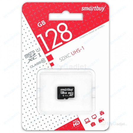 Карта памяти 128GB class 10 Smartbuy microSDXC UHS-1