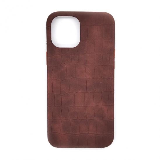 Силикон iPhone 12 Pro Max Crocodile Leather Case