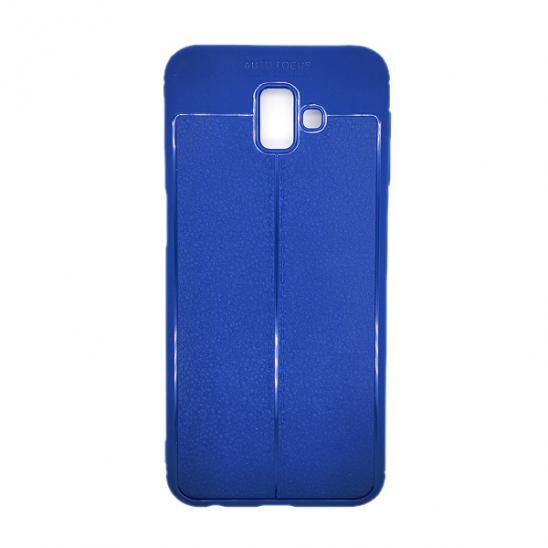 Силикон Samsung Galaxy J6+ (2018) кожа blue
