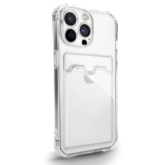 Силикон iPhone 13 Pro Max Card Case (Прозрачный)