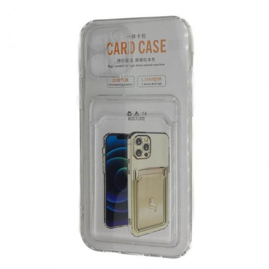 Силикон iPhone 12 Pro Card Case (Прозрачный)
