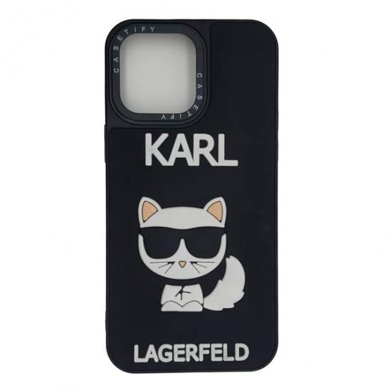 Силикон iPhone 14 Pro Max Karl Lagerfeld
