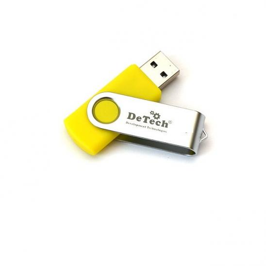 Флешдрайв 256GB USB 3.0 DeTech Swivel