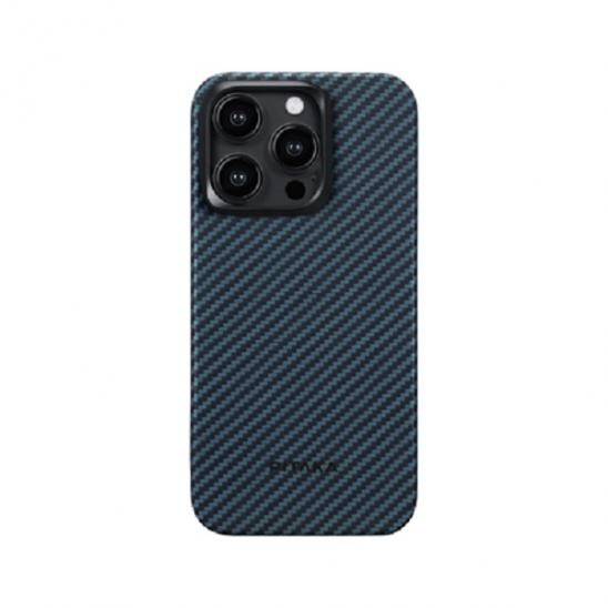 Чехол iPhone 15 Pro Max Pitaka MagEZ Case 4 Black/Blue Twill 1500D